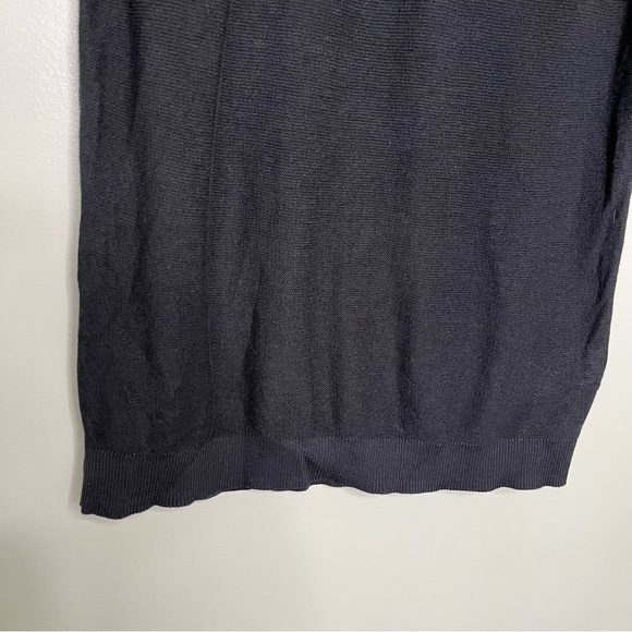 NWT Abercrombie & Fitch Women’s Sheer Knit Scoop Neck Top in Black Size Large - Picture 5 of 7